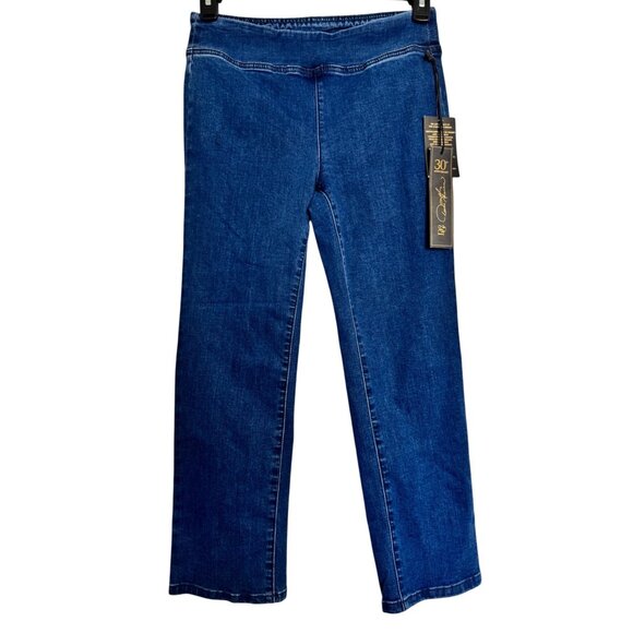 DG2 compact Comfort Pull On Jeans Size 8P NWT Straight Leg Medium Wash - Picture 9 of 9